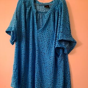 Short sleeve pattern top